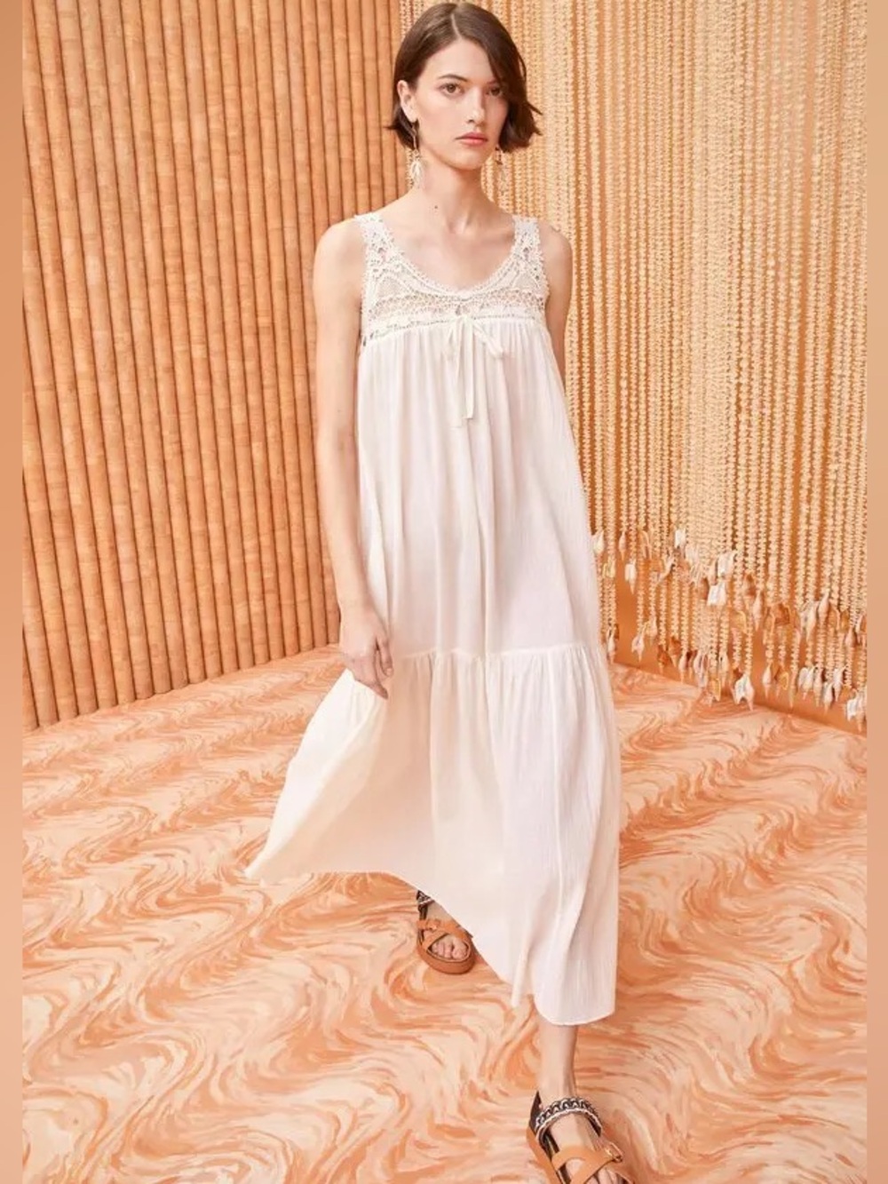Ulla Johnson Rowena Off White Coverup Dress Sz Small